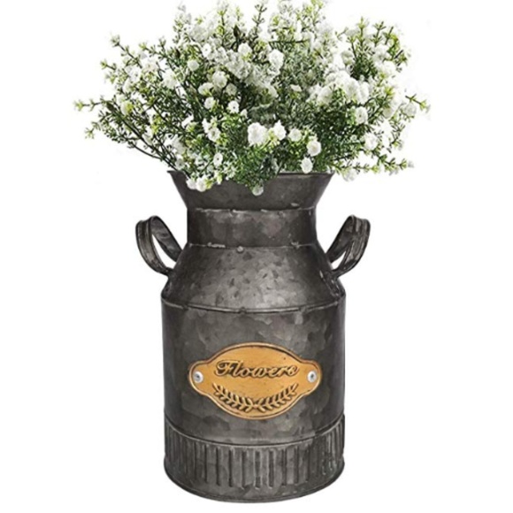 Vintage Farmhouse Jug Vase Milk Can Pitcher - Picture 2 of 8